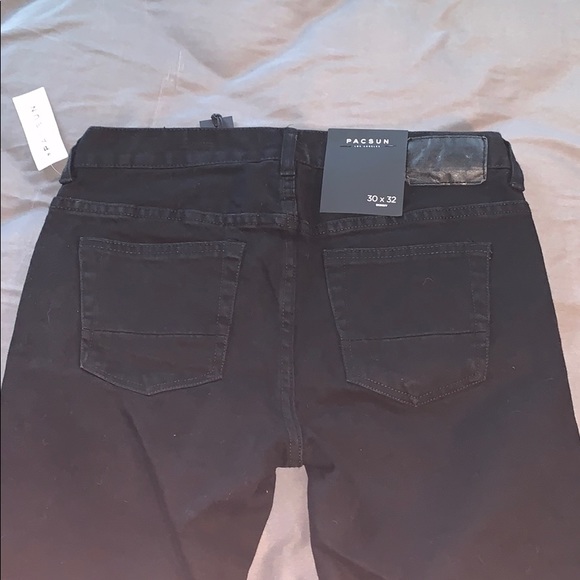 PacSun Black Comfort Stretch 30x32 Skinny Jeans - Picture 3 of 3